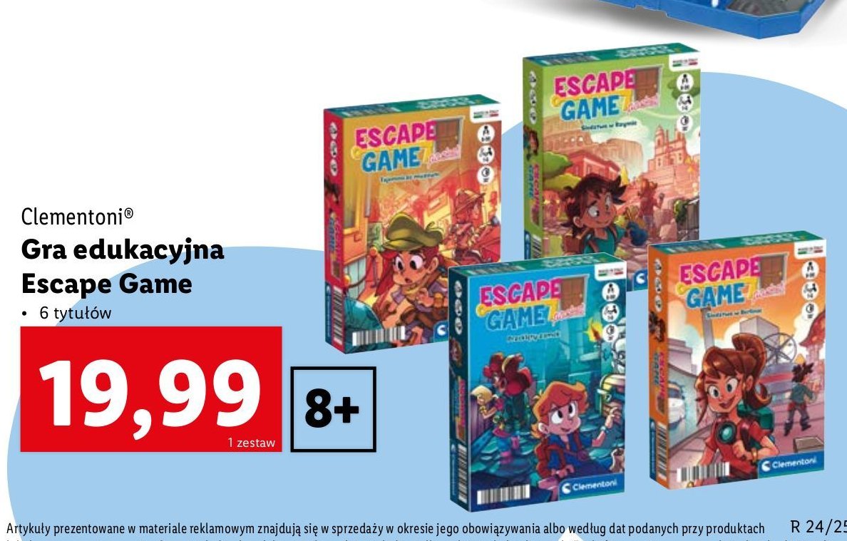 Gra escape game Clementoni promocja w Lidl
