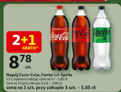Napój Coca-Cola 1.5l promocja w Auchan