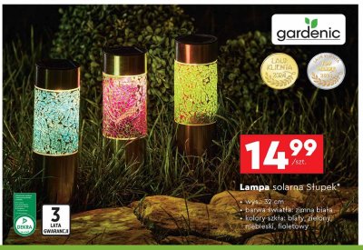 Lampa solarna słupek led 31 cm Gardenic promocja