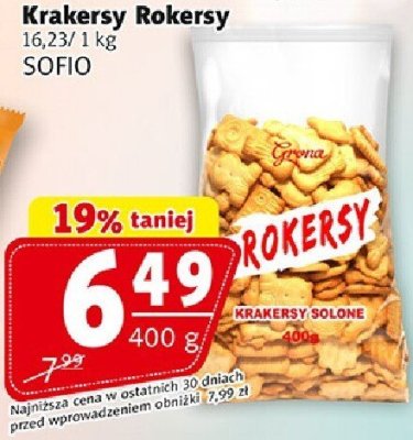 Krakersy Rokersy SOFIO promocja w Prim Market