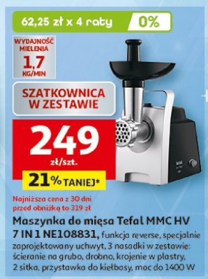 Maszynka do mięsa Tefal MMC HV 7 IN 1 NEL083832 promocja w Auchan