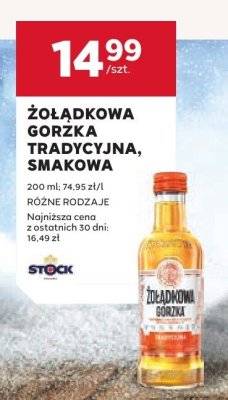 Wódka Żołądkowa gorzka tradycyjna promocja w Stokrotka