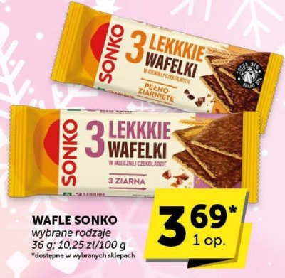 Wafle Sonko wybrane rodzaje promocja w Euro Sklep