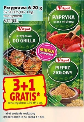 Przyprawa papryka extra mielona do grilla pieprz ziołowy promocja w Prim Market