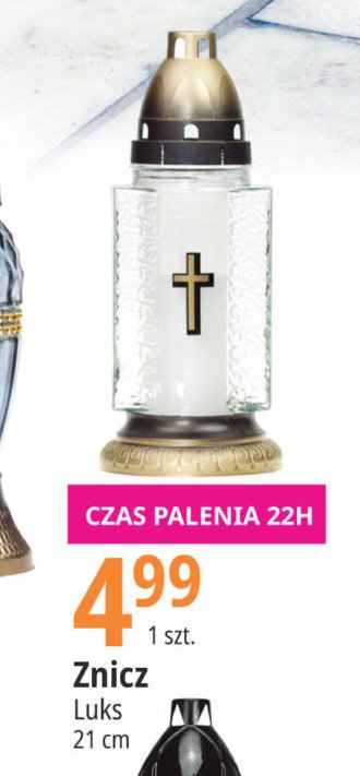 Znicz 21 cm 22 h Luks promocja