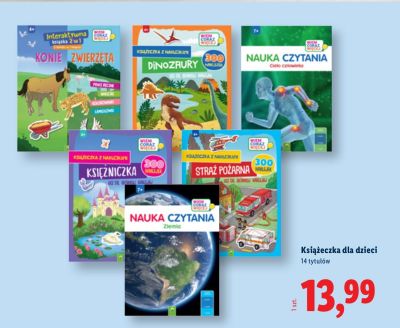 Książeczka dla dzieci, 14 tytułów promocja w Lidl