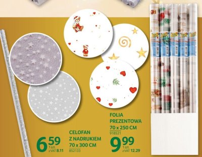Celofan z nadrukiem 70 x 300 cm promocja w Selgros