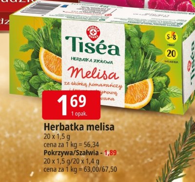 Herbatka melisa promocja w Leclerc