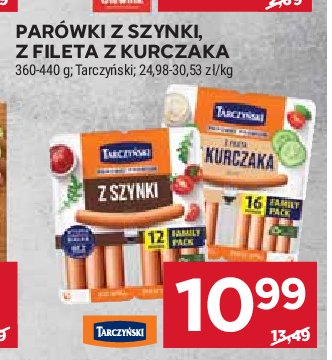 Parówki z fileta Tarczyński promocja