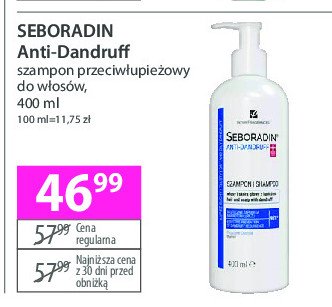 Szampon do włosów przeciwłupiezowy Seboradin anti-dandruff promocja