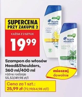 Szampon do włosów różne rodzaje promocja w Biedronka