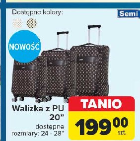 Walizka z pu 20'' Semi line promocja