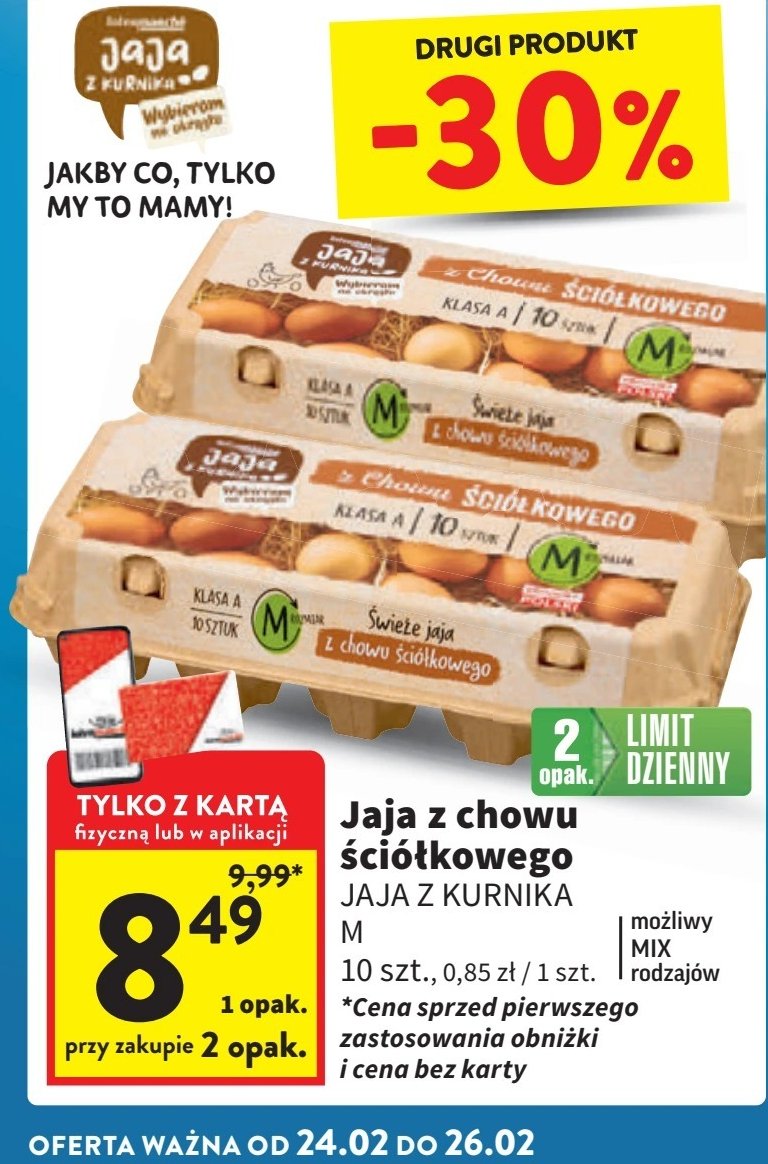 Jajka rozm. m Jaja z kurnika promocja w Intermarche