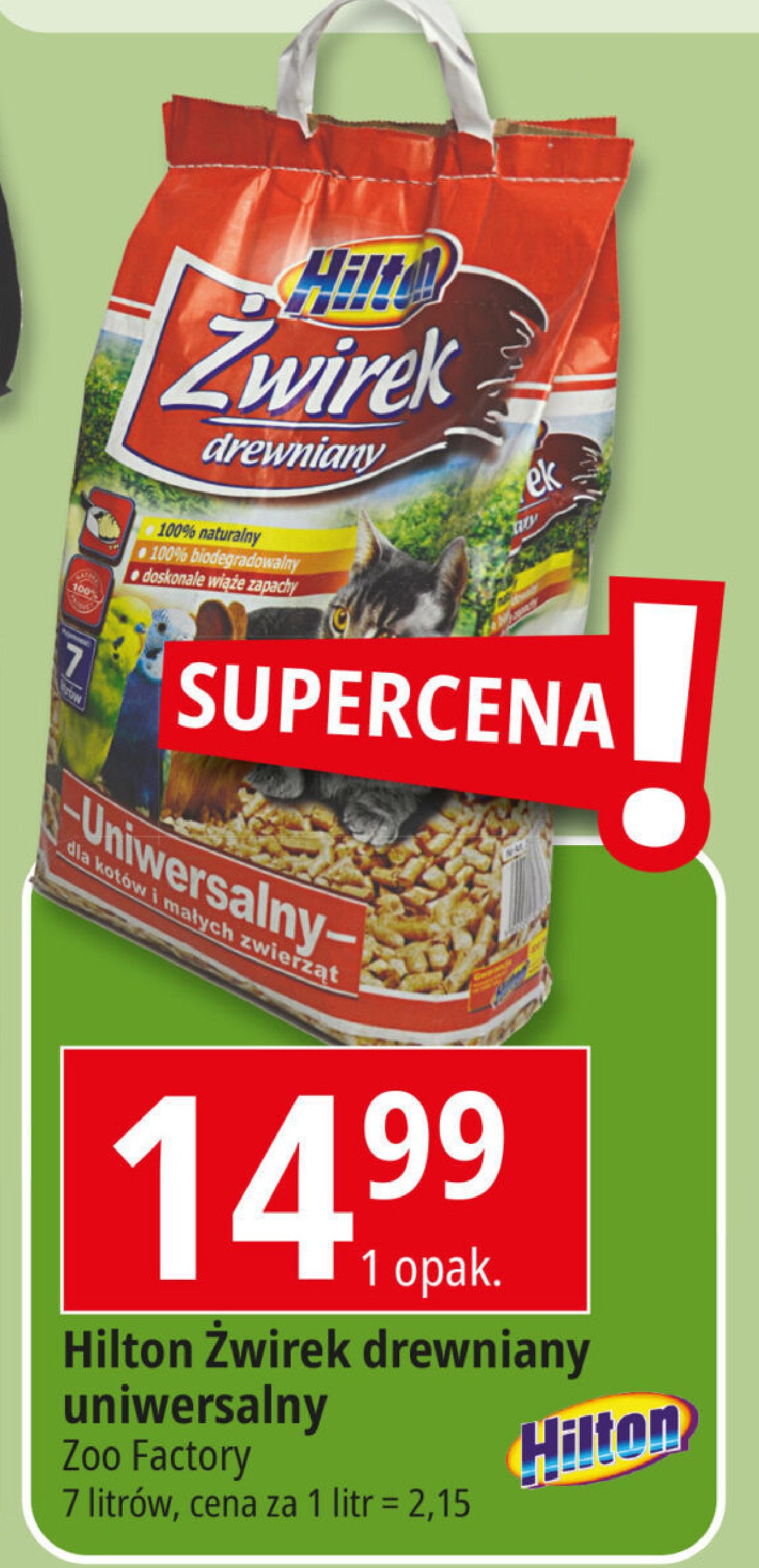 Żwirek drewniany Hilton promocja