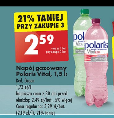 Woda green Polaris promocja w Biedronka