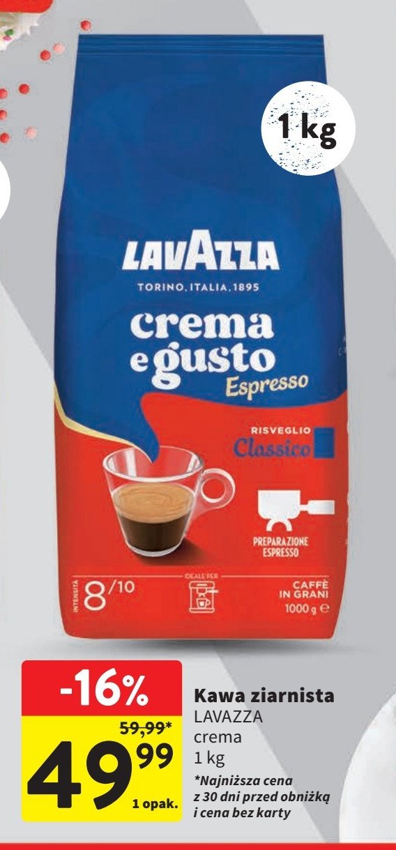 Kawa Lavazza crema & gusto espresso promocja w Intermarche