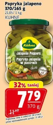 Papryka jalapeno KUHNE promocja w Prim Market
