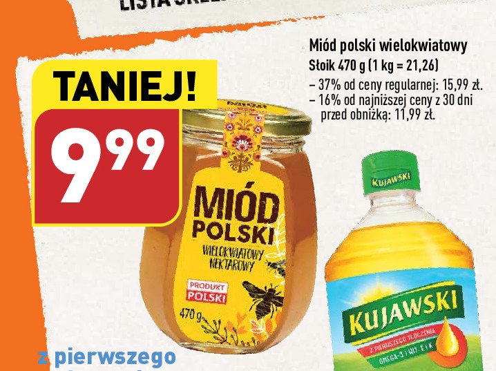 Miód z polskich pasiek wielokwiatowy nektarowy promocja