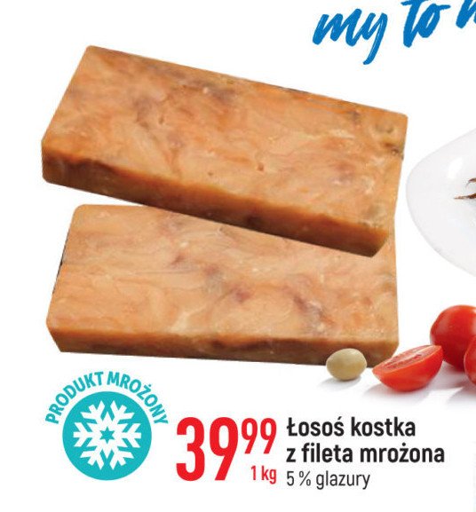 Kostka z łososia promocja