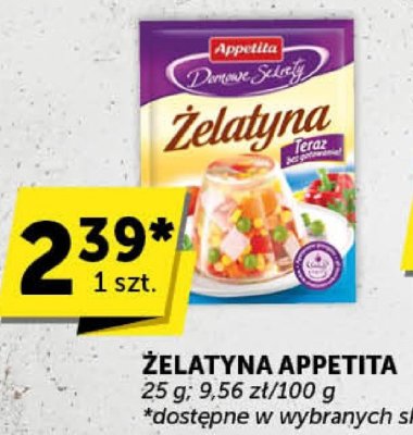 Żelatyna Appetita promocja w Groszek
