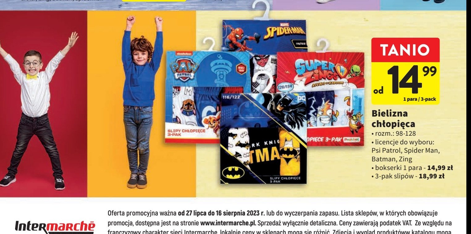 Bokserki dzieci臋ce zing 98-128 promocja