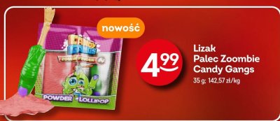 Lizak Palec Zoombie Candy Gangs 35g promocja w Żabka