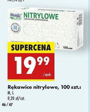 Rękawiczki nitrylowe m promocja w Biedronka