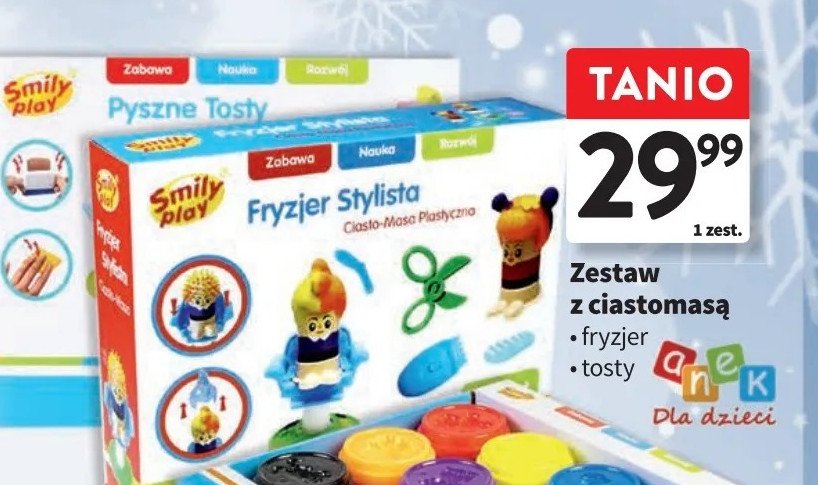 Zestaw z ciastolin膮 tosty SMILY PLAY promocja