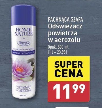 Odświeżacz powietrza bawełna i kwiat lotosu Pachnąca szafa home nature promocja