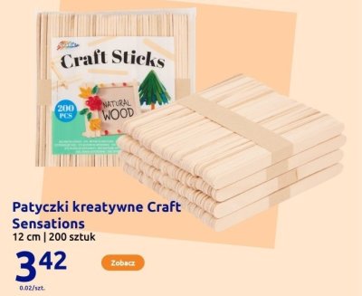 Patyczki kreatywne Craft Sensations 12 cm | 200 sztuk promocja w Action