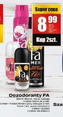 Dezodoranty FA promocja w Supeco