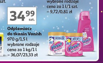 Odplamiacz Vanish oxi action promocja w Auchan