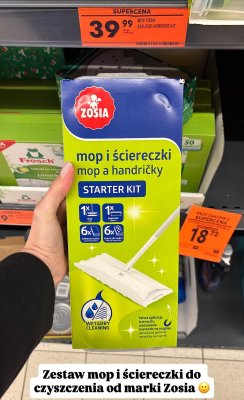 Zestaw mop i ściereczki Starter Kit promocja w Biedronka