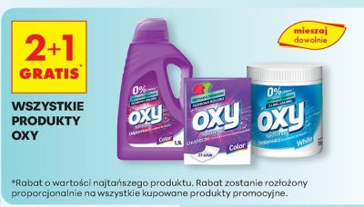 Produkty do prania wszystkie rodzaje 2+1 gratis promocja w Biedronka