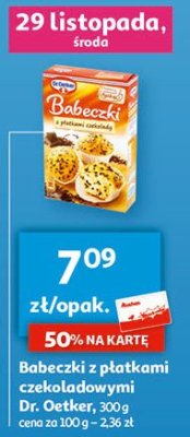Babeczki z płatkami czekolady Dr. oetker promocja