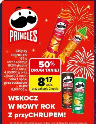 Chipsy Pringles Original 165g promocja w Carrefour
