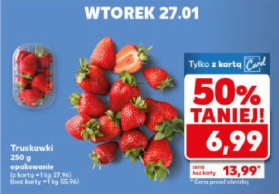 Truskawki 250 g promocja w Kaufland