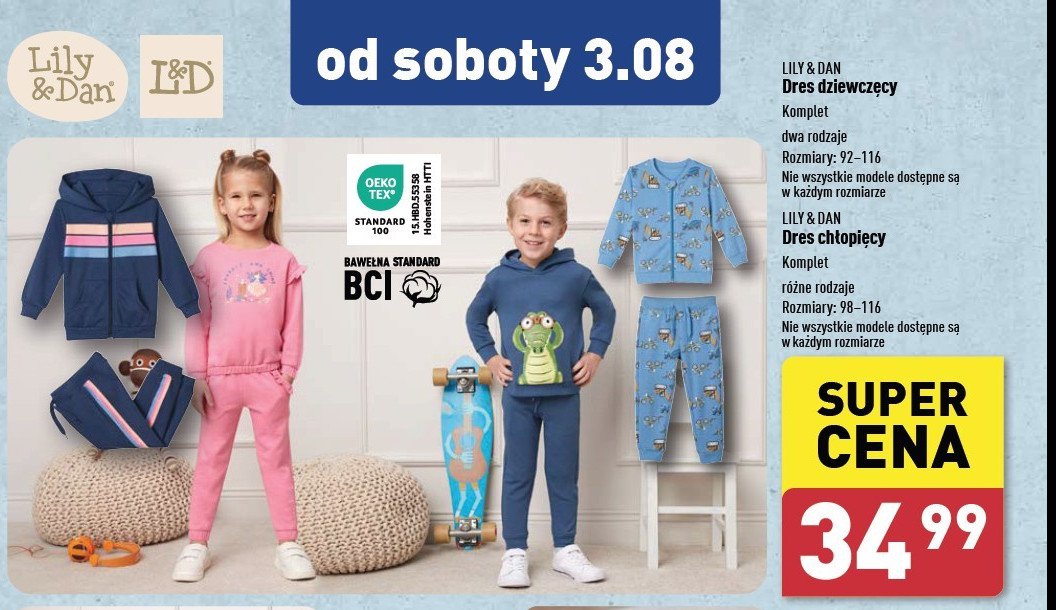 Dres chłopięcy 98-116 Lily & dan promocja