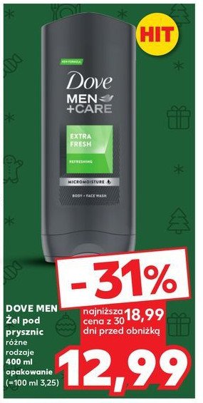 Żel pod prysznic extra fresh Dove men+care promocja