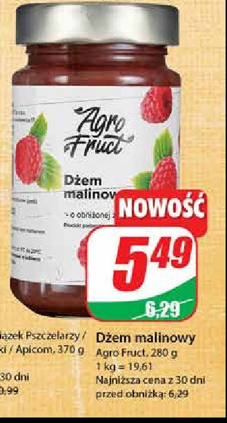 Dżem malinowy Agrofruct promocja
