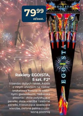 Rakiety EGOISTA, 5 szt. F2 promocja w PSB Mrówka