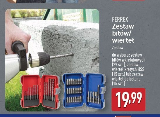 Zestaw bitów wkrętakowych Ferrex promocja