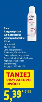Antyperspirant lub dezodorant w sprayu dla kobiet promocja w Lidl