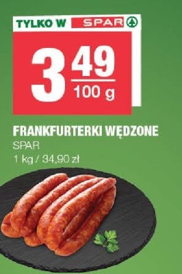 Frankfurterki wędzone SPAR promocja w SPAR
