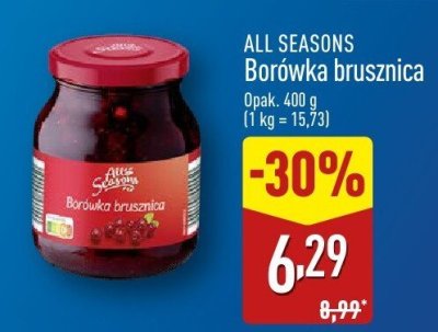 Borówka brusznica All Seasons promocja w Aldi