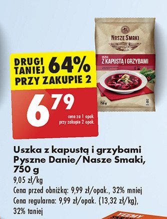 Uszka z kapustą i grzybami Pyszne danie promocja