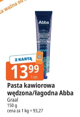 Pasta kawiorowa łagodna Abba promocja w Leclerc