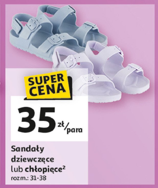 Sandały chłopięce promocja w Auchan
