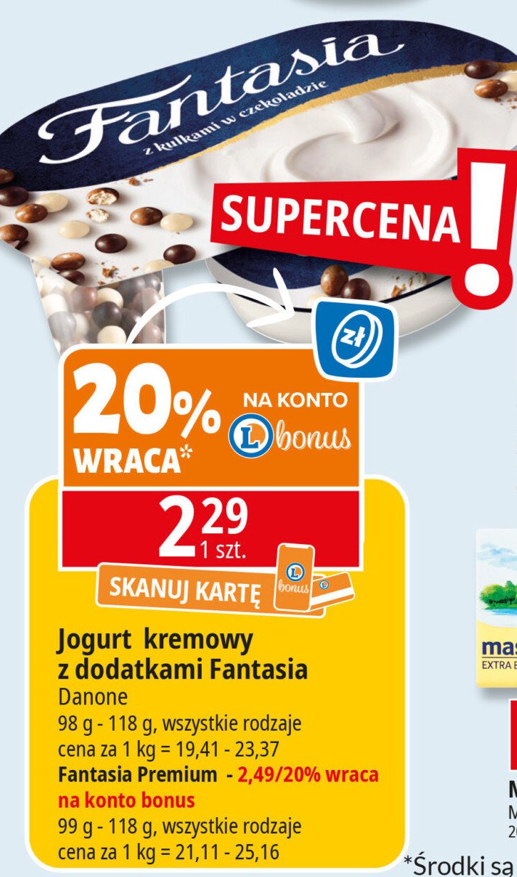 Jogurt marakuja z nutą jaśminu Danone fantasia promocja w Leclerc