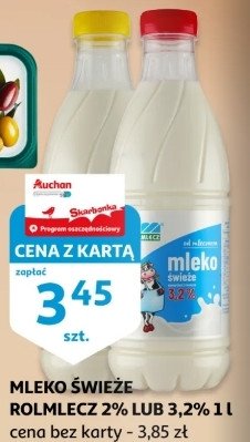 Mleko 艣wie偶e 3.2 % Rolmlecz promocja